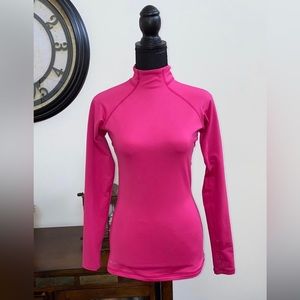 EUC Nike Pro Dri-Fit Long Sleeve Top S fleece lined mock neck winter running